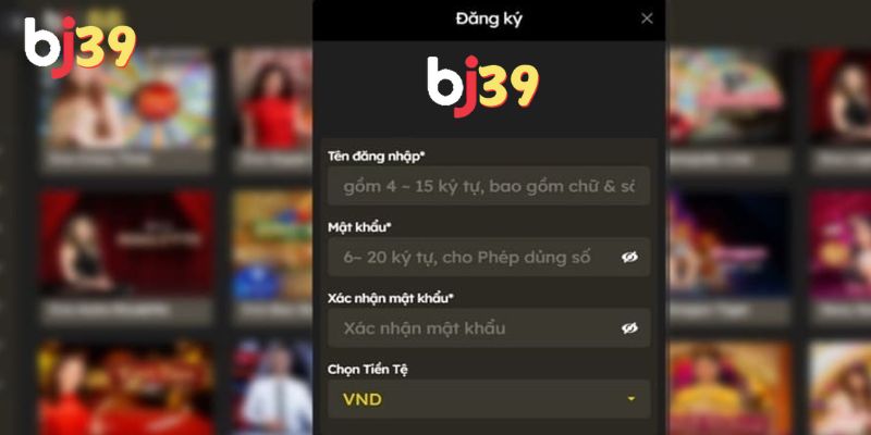đăng ký đăng nhập Các bước đăng ký đăng nhập account cá nhân tại BJ39