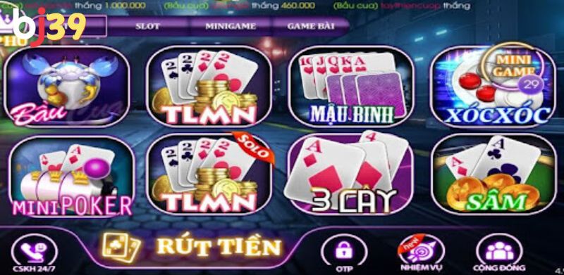 Những tiêu chí lựa chọn cổng game bài rút tiền uy tín